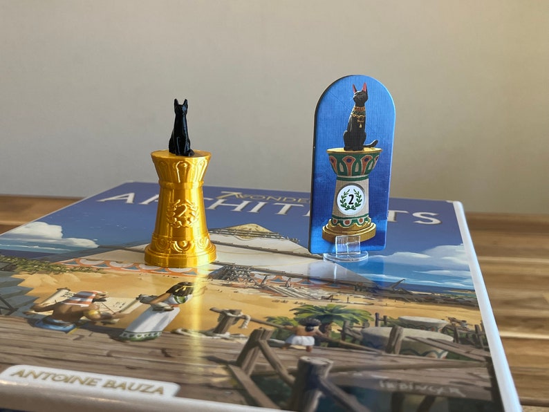 7 Wonders ARCHITECTS Egyptian Cat Pillar Standee Replacement image 2