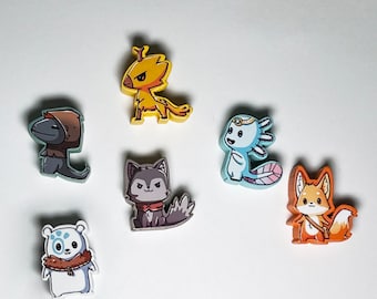 Casting Shadows matte vinyl Meeple stickers/decals upgrade kit Retail Edition Ice Storm Molten Rock & KS Shadow Meeples - Unofficial Product