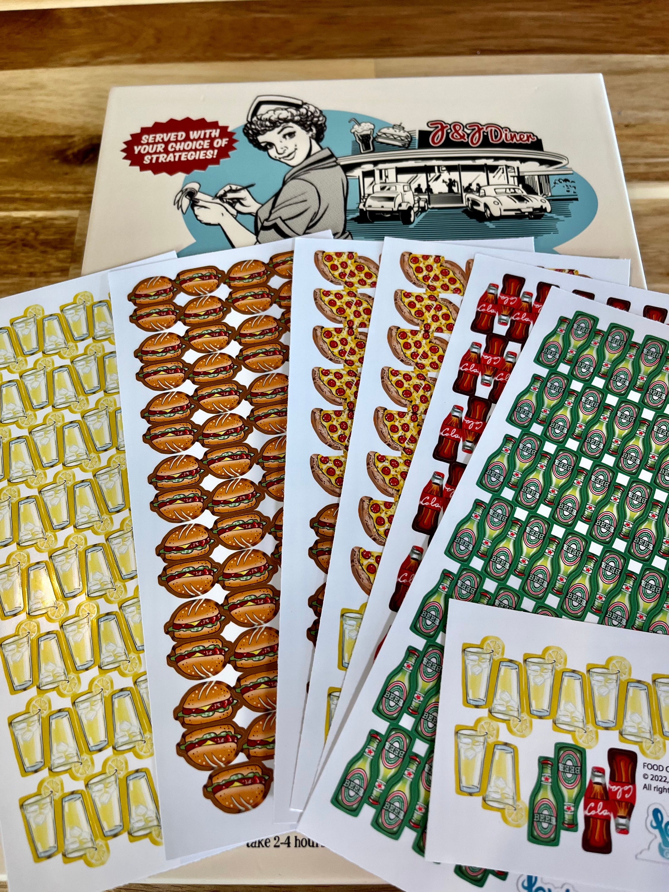 FOOD CHAIN MAGNATE Meeple Stickers/decals Upgrade Kit Vinyl Etsy