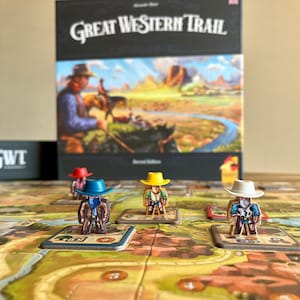 GREAT WESTERN TRAIL -  2nd Edition matte vinyl Meeple Sticker Upgrade Kit - Unofficial Product