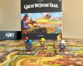 GREAT WESTERN TRAIL -  2nd Edition matte vinyl Meeple Sticker Upgrade Kit - Unofficial Product