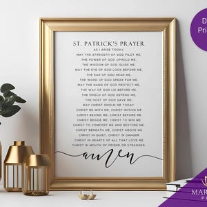 Prayer of St. Patrick, Breastplate Prayer, St. Patrick's Breastplate, Catholic Prayer, Catholic Printables, Catholic Wall Art