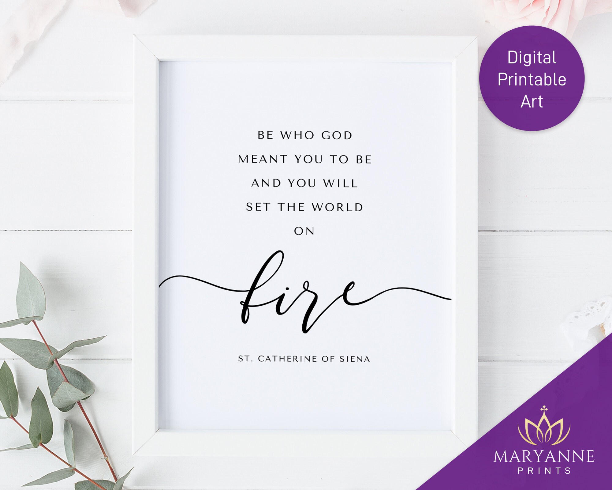 St. Catherine of Siena Quote Printable: Catholic Wall Art (digital ...