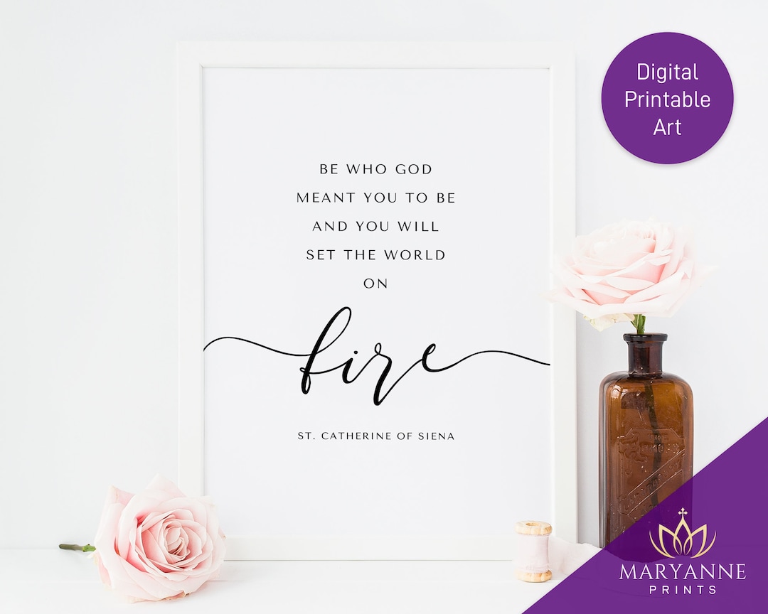 St. Catherine of Siena Quote Printable: Catholic Wall Art (digital ...