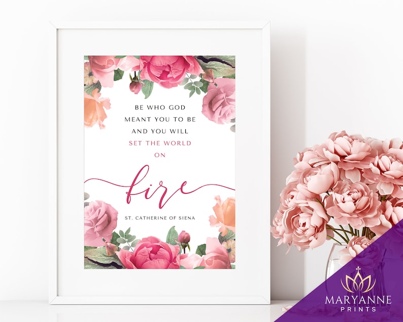 St. Catherine of Siena Quote Print: Catholic Wall Art (digital Download ...