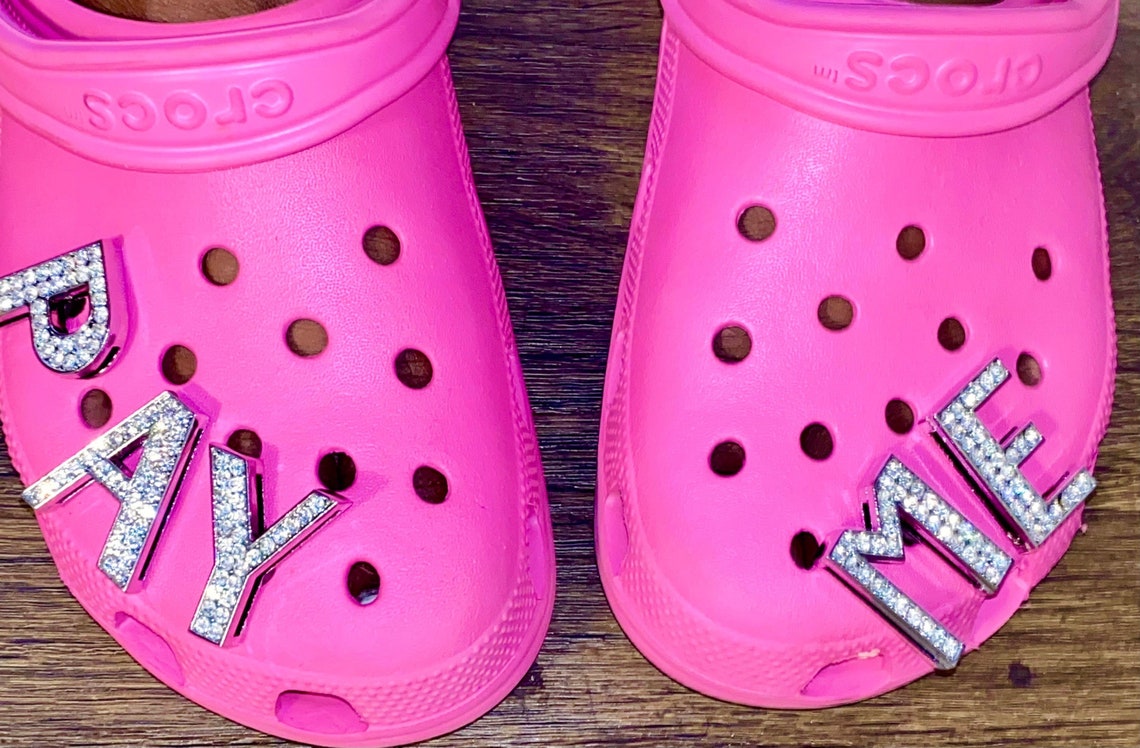 Let It Shine Letter Croc Charm Letters Jibbitz Stocking Etsy