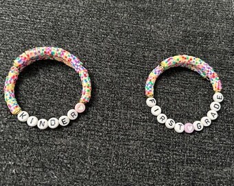 Pulsera de regreso a clases para niños, pulsera del primer día de clases, regalo para ir a la escuela / preescolar, jardín de infantes, primer grado, segundo grado