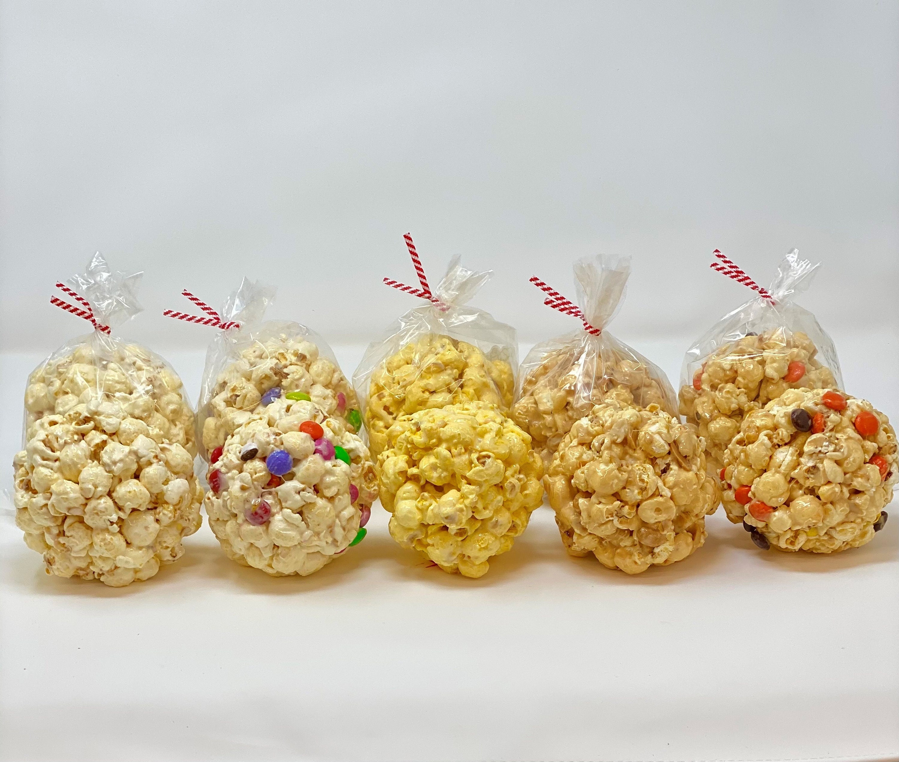 Assortment Gourmet Popcorn Balls 10 Count Etsy