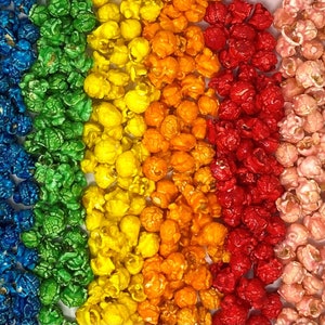 All Occasion Popcorn! 25 bags - Many colors to choose from....you pick! Gourmet Popcorn - 3 cups each.