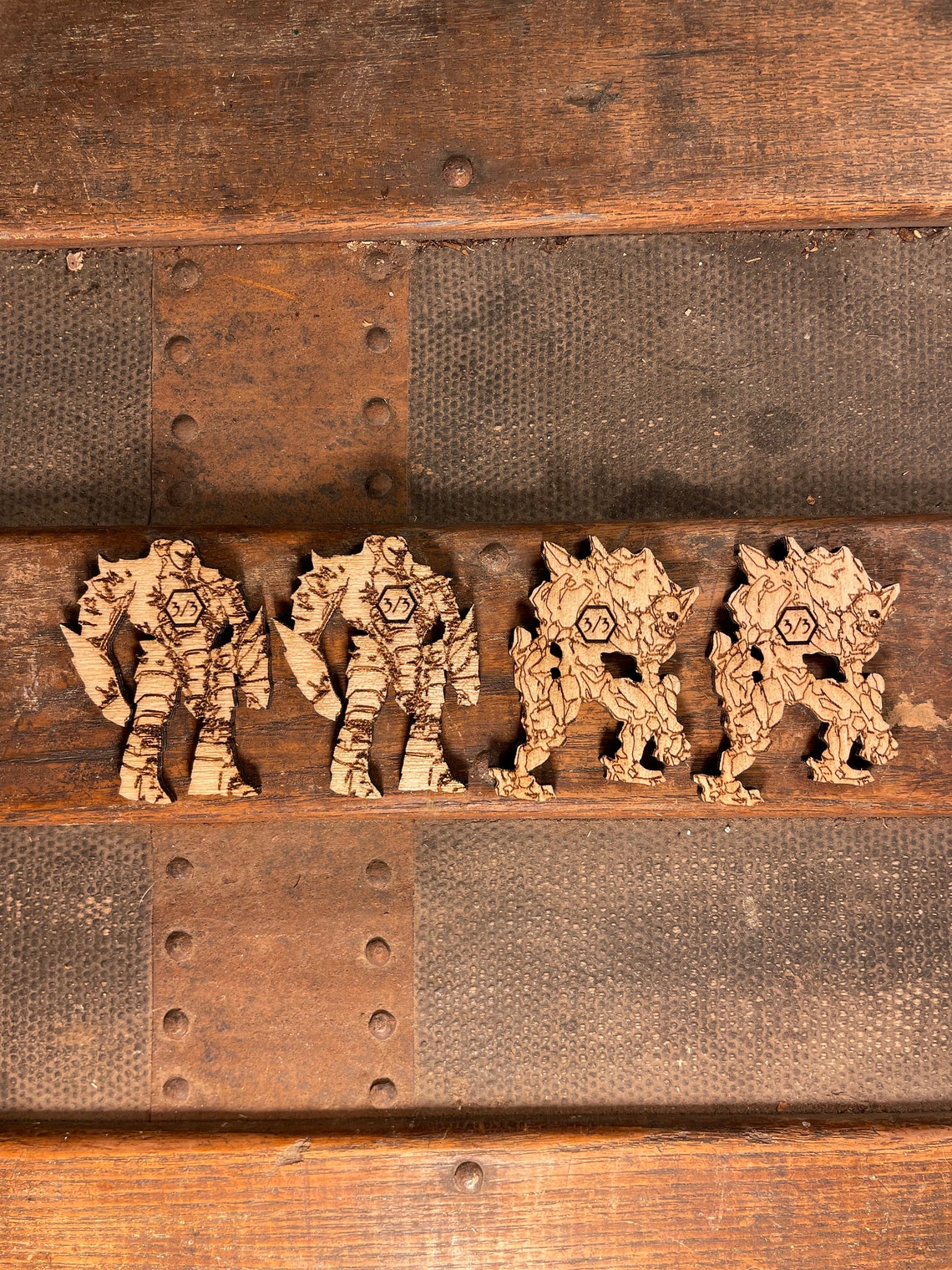 Golem Mini Tokens 4 Count for Magic the Gathering Etsy