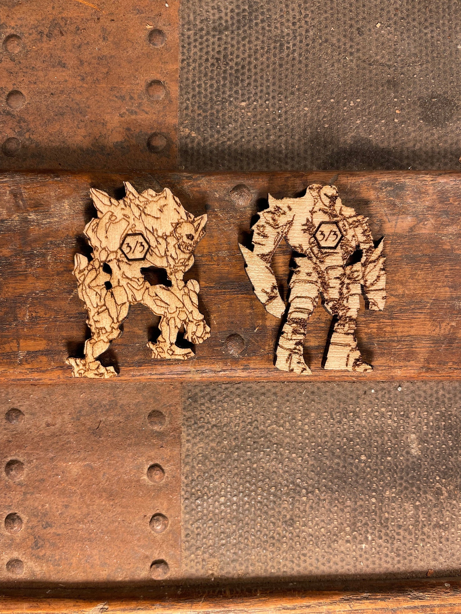 Golem Mini Tokens 4 Count for Magic the Gathering Etsy