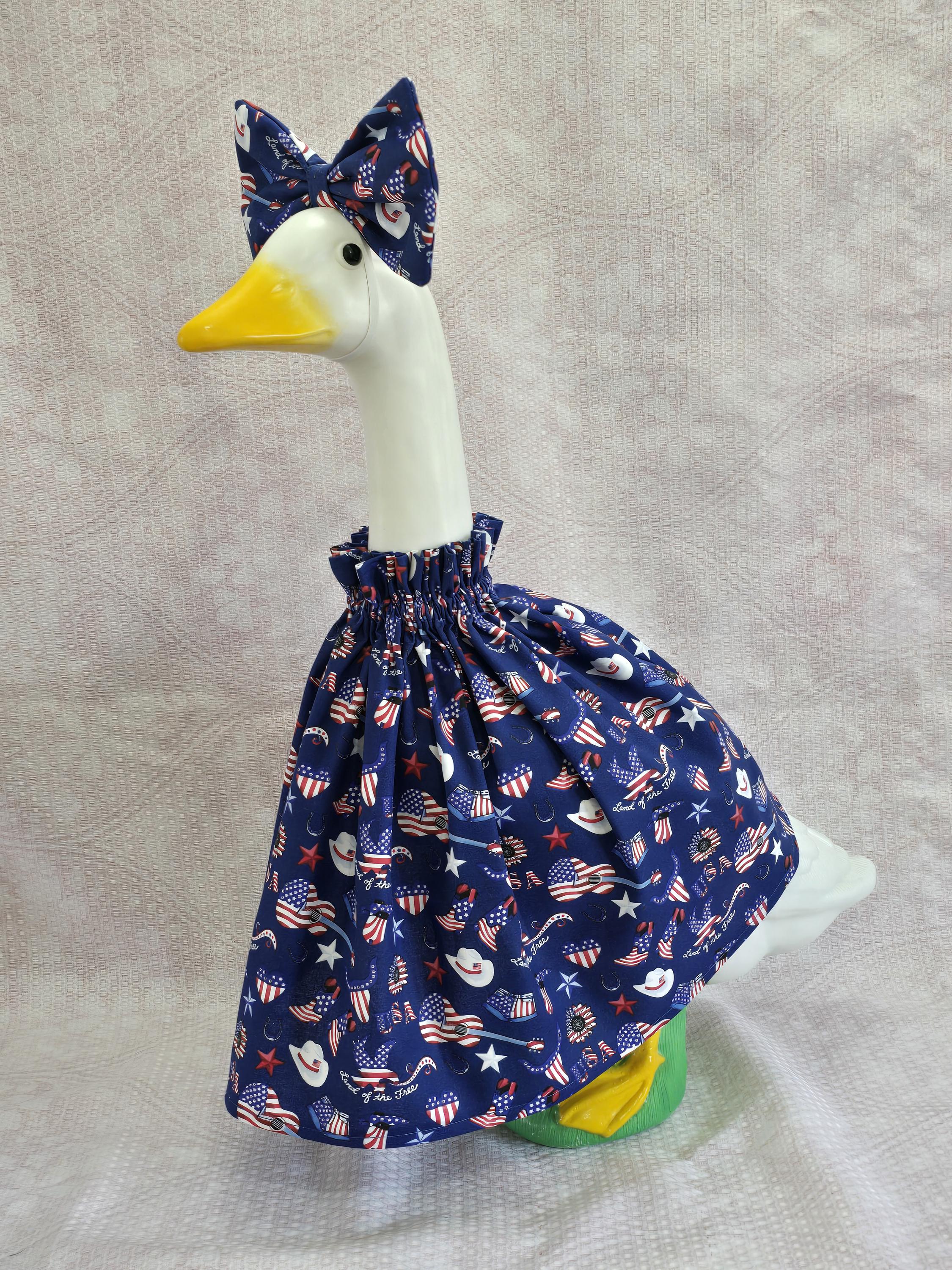 Patriotic Porch Goose Dress With Bow for 23" Inch Decorative Goose - Etsy