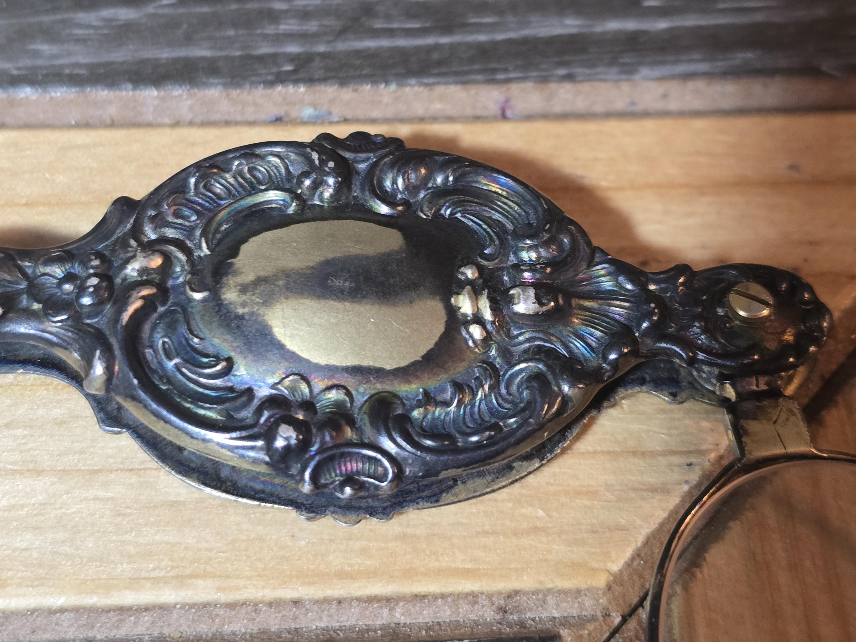 アンティーク ロニエット 西ドイツ OHS 革ケース付き Lorgnette