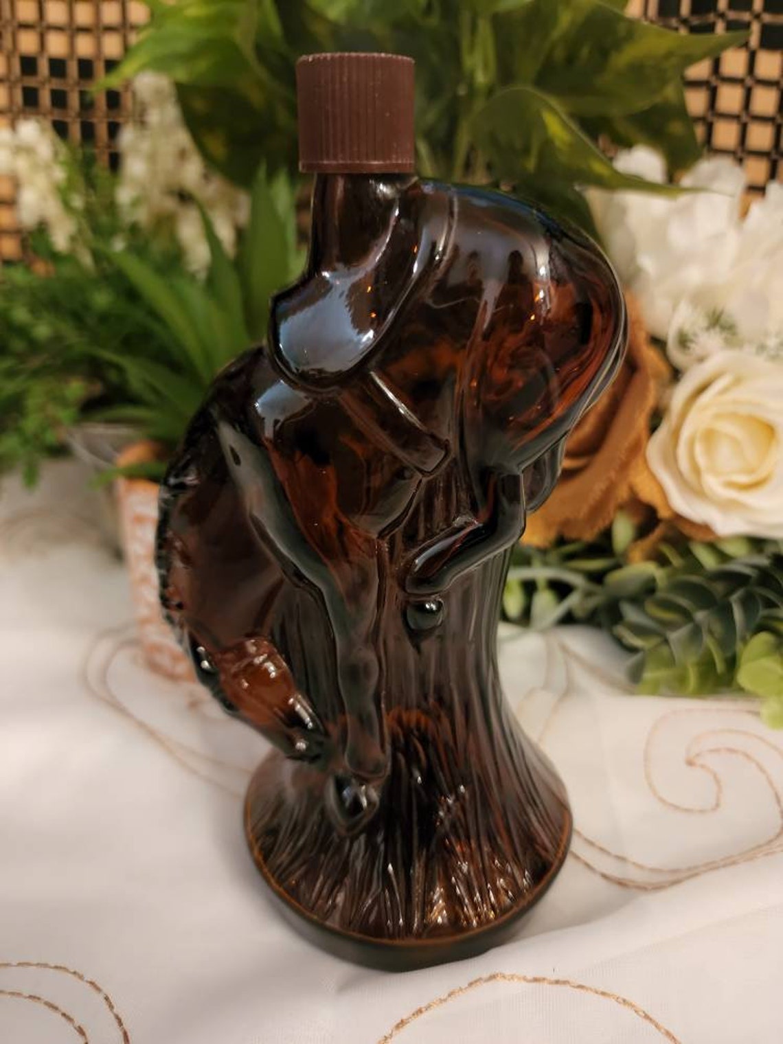 Rare Vintage Avon Cologne Horse Bottle 1970s Collectible Glass Perfume