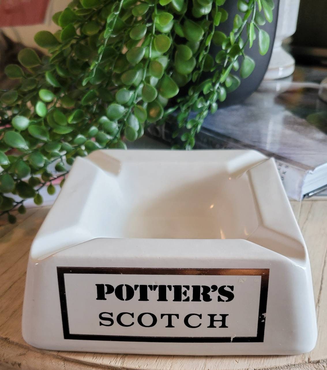 Rare vintage potters liquor ashtray/cigar. Etsy