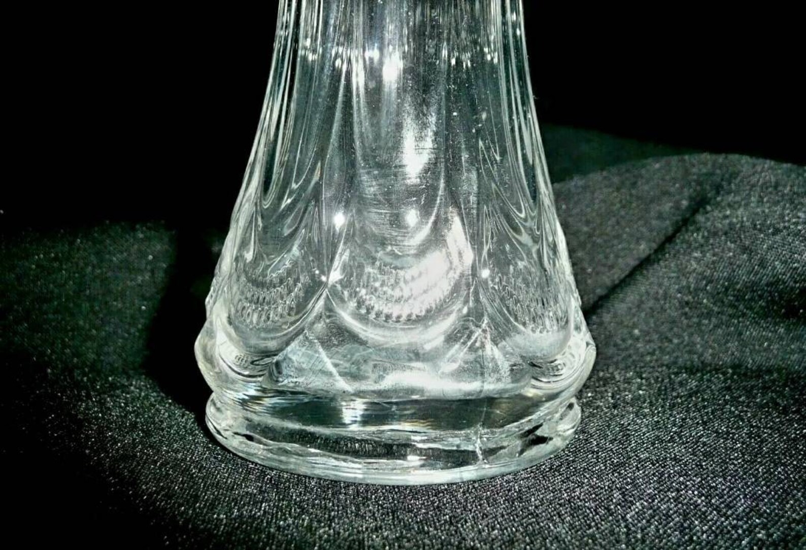 EAPG US Glass Galloway 15063 Antique Clear Swung Glass Vase Etsy