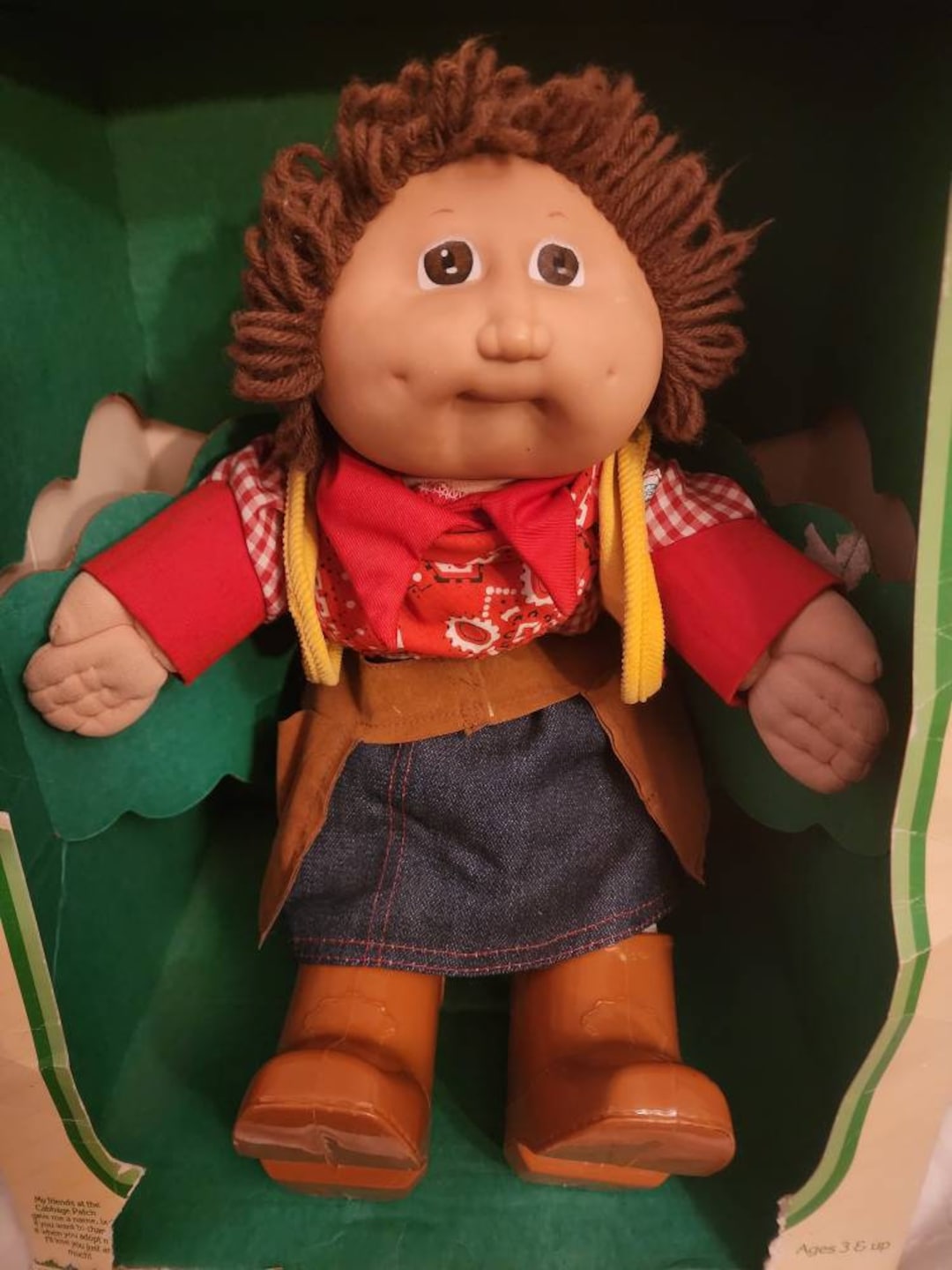 1983 Vintage Rare Cowgirl Doll the Original Cabbage Patch Doll. Vintage