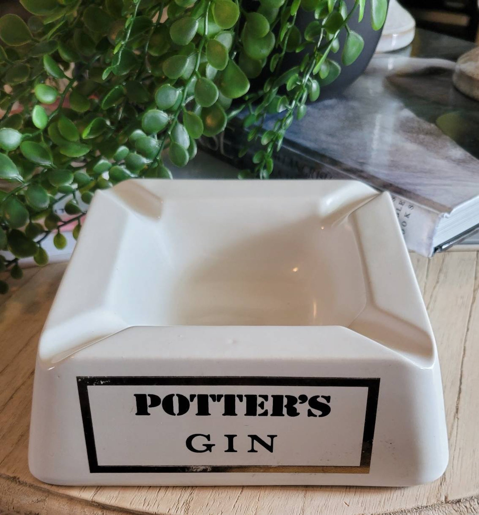 Rare vintage potters liquor ashtray/cigar. Etsy