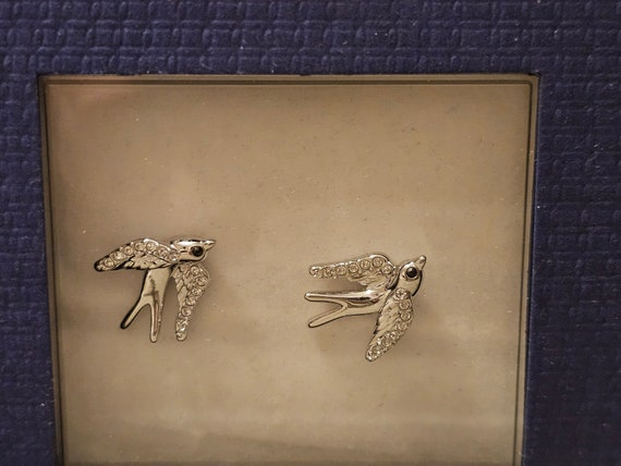 Swarovski Crystal Ladies Rhodium Plated Flying Sw… - image 4