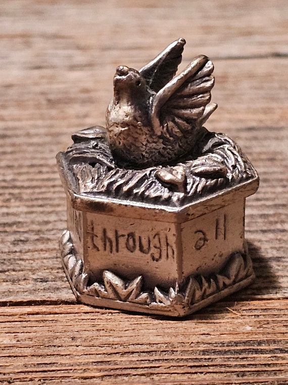 Midwest of Cannon Falls Miniature Pewter Trinket B