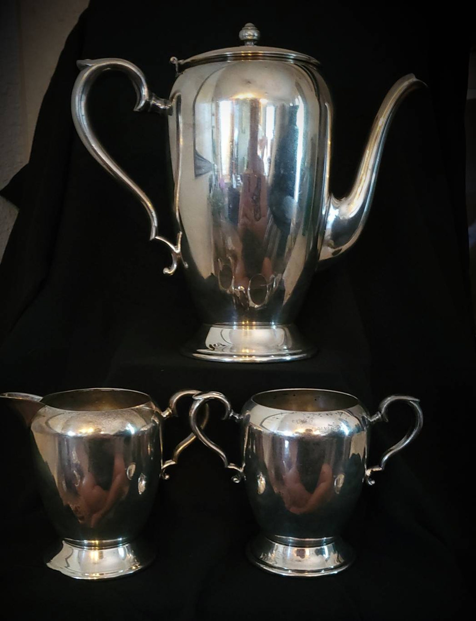 Keystoneware silver plated tea set. Etsy