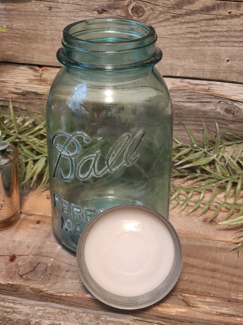 Vintage Ball Perfect Mason Jar With Zinc Ball Lid Etsy