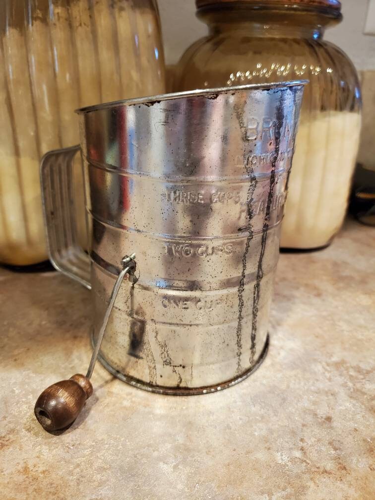 Antique Bromwell Flour Sifter Patented Jacob Bromwell sifter Etsy