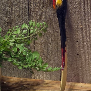 Vinatge pelican Enamel letter opener beautiful Jeweled heavy.