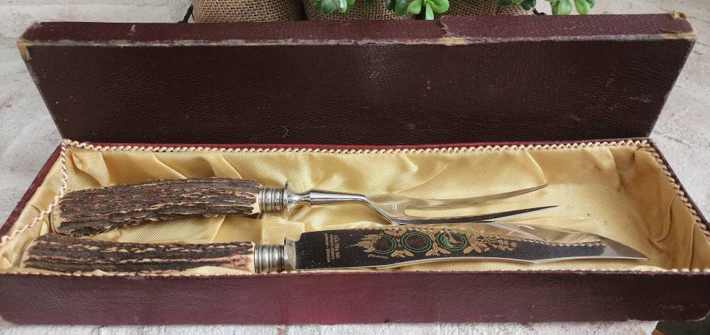 Vintage Kla Tr so German Knife Set. Hunting Knife, Man Gift,man