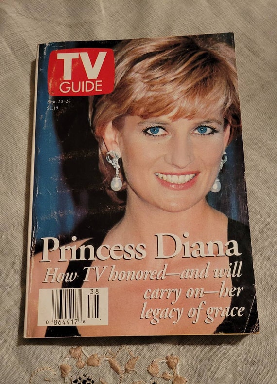 Vintage Princess Diana TV Guide Magazine 1997 - Etsy