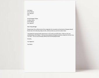 Resignation Letter Etsy Australia