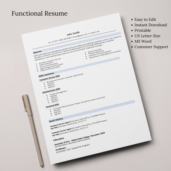 Cover Letter For Functional