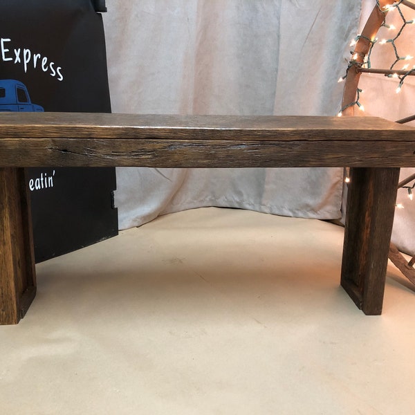 Rustic Farmhouse Barn Wood Bench o tavolino stretto