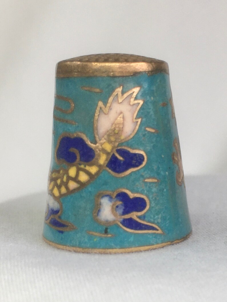 Dragon Thimble Stunning and Rare Chinese Fire Dragon Thimble Etsy