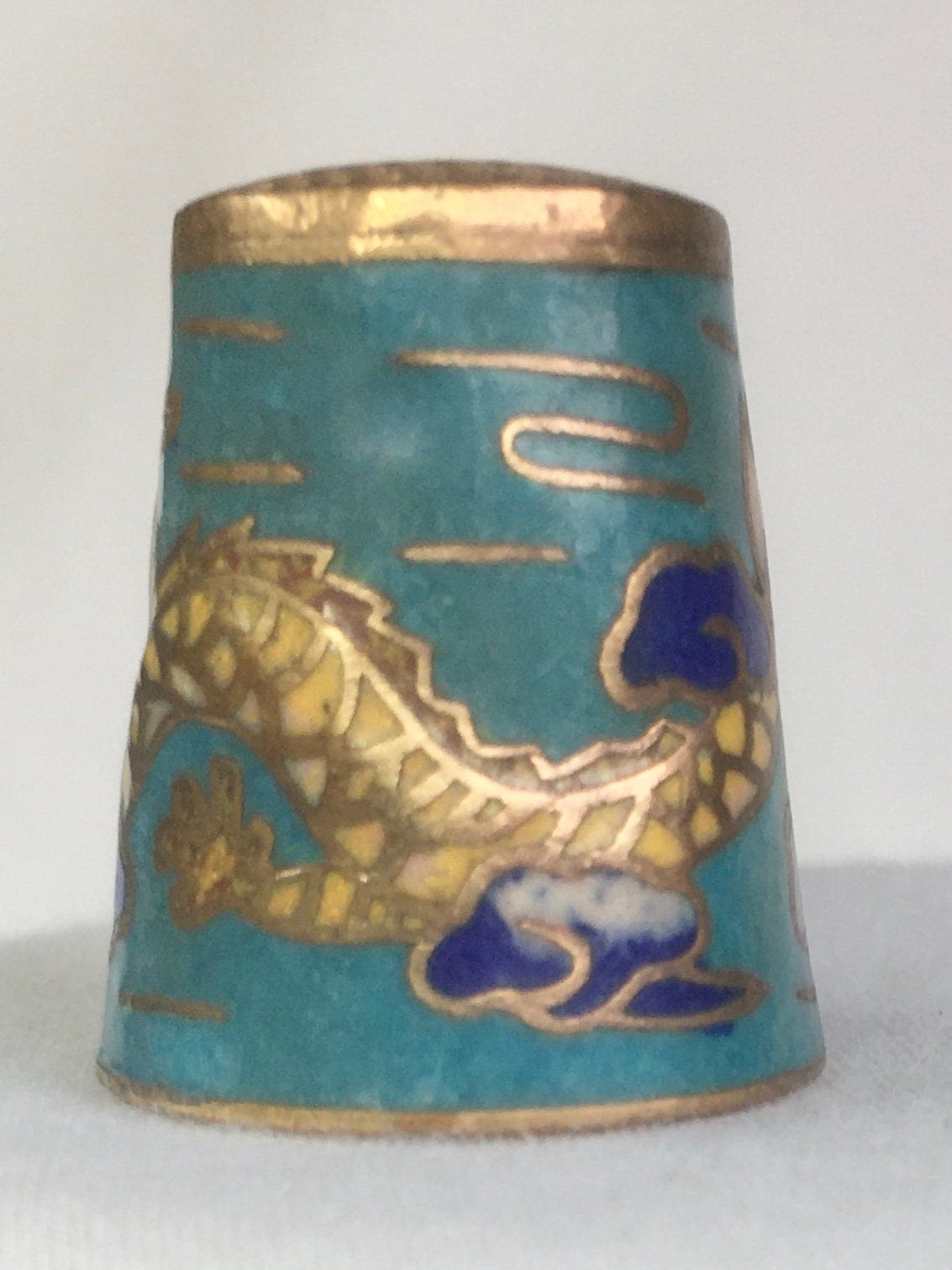 Dragon Thimble Stunning and Rare Chinese Fire Dragon Thimble Etsy