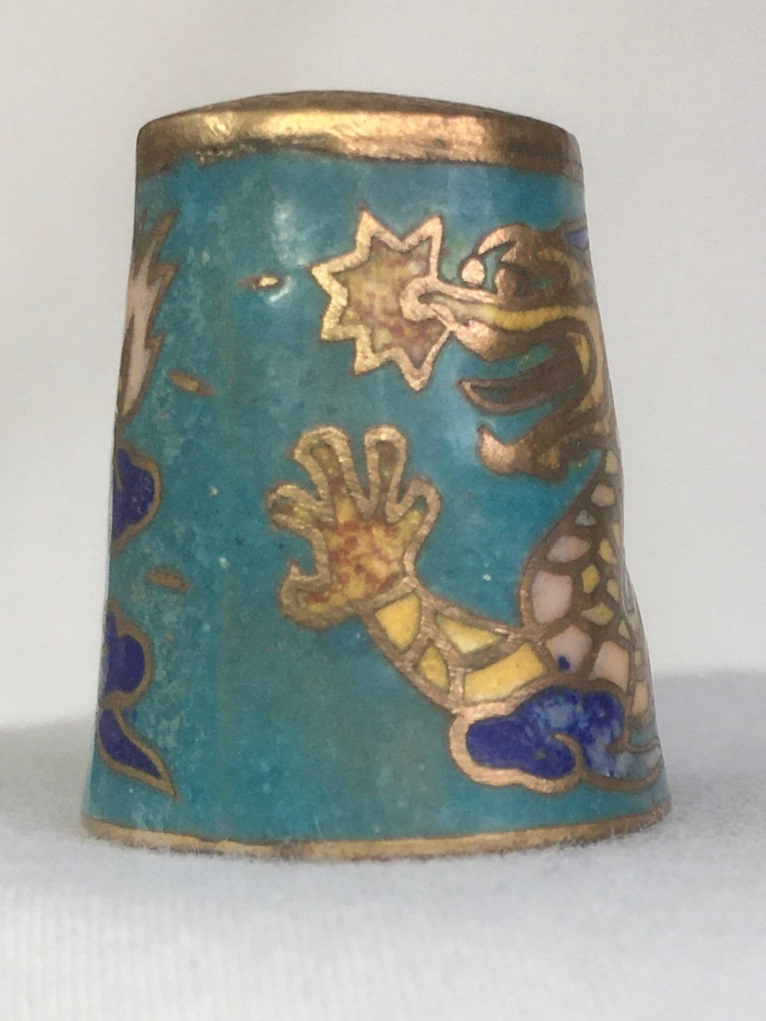 Dragon Thimble Stunning and Rare Chinese Fire Dragon Thimble Etsy