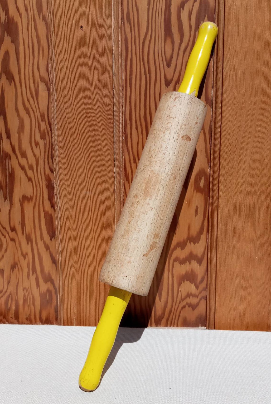 Classic design wooden rolling pin with moving handles for Etsy