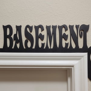 Basement Door Topper Sign