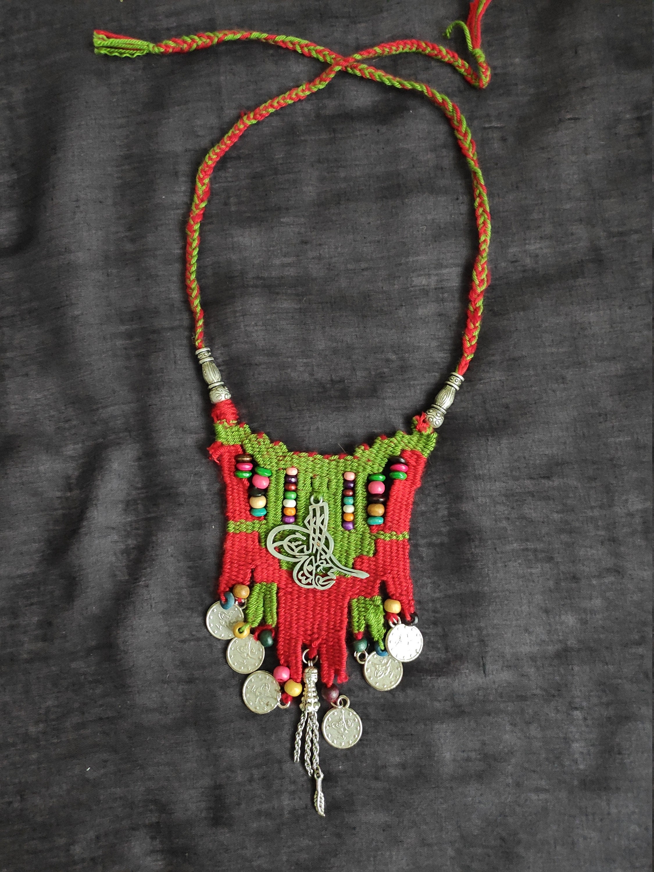 Handmade Woven Necklace Etsy