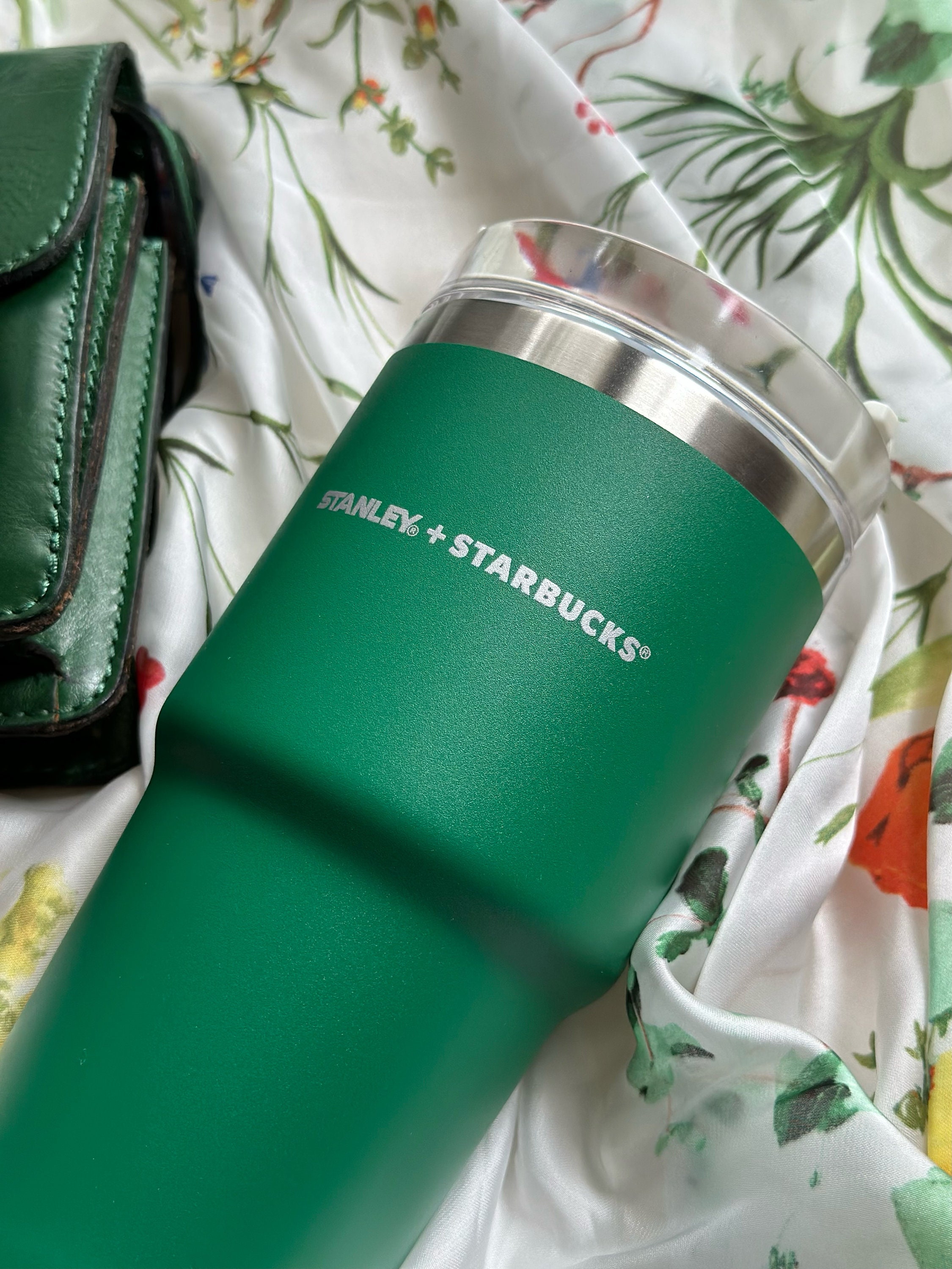 Starbucks + Stanley Stainless Steel Christmas Olive Green Cold Cup 20 oz