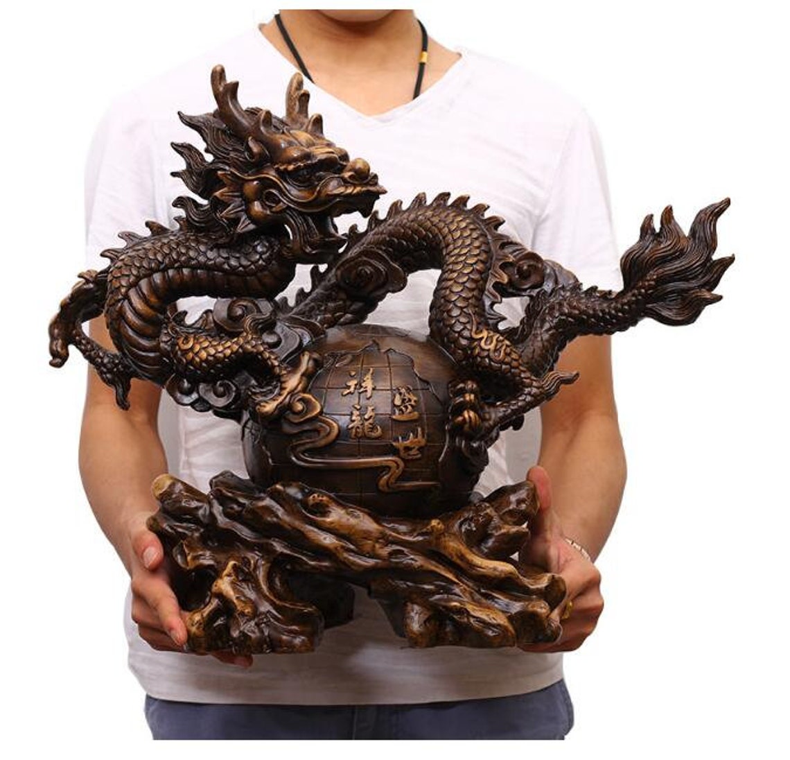 Chinese Good Lucky Dragon Figurines and Statue Etsy UK