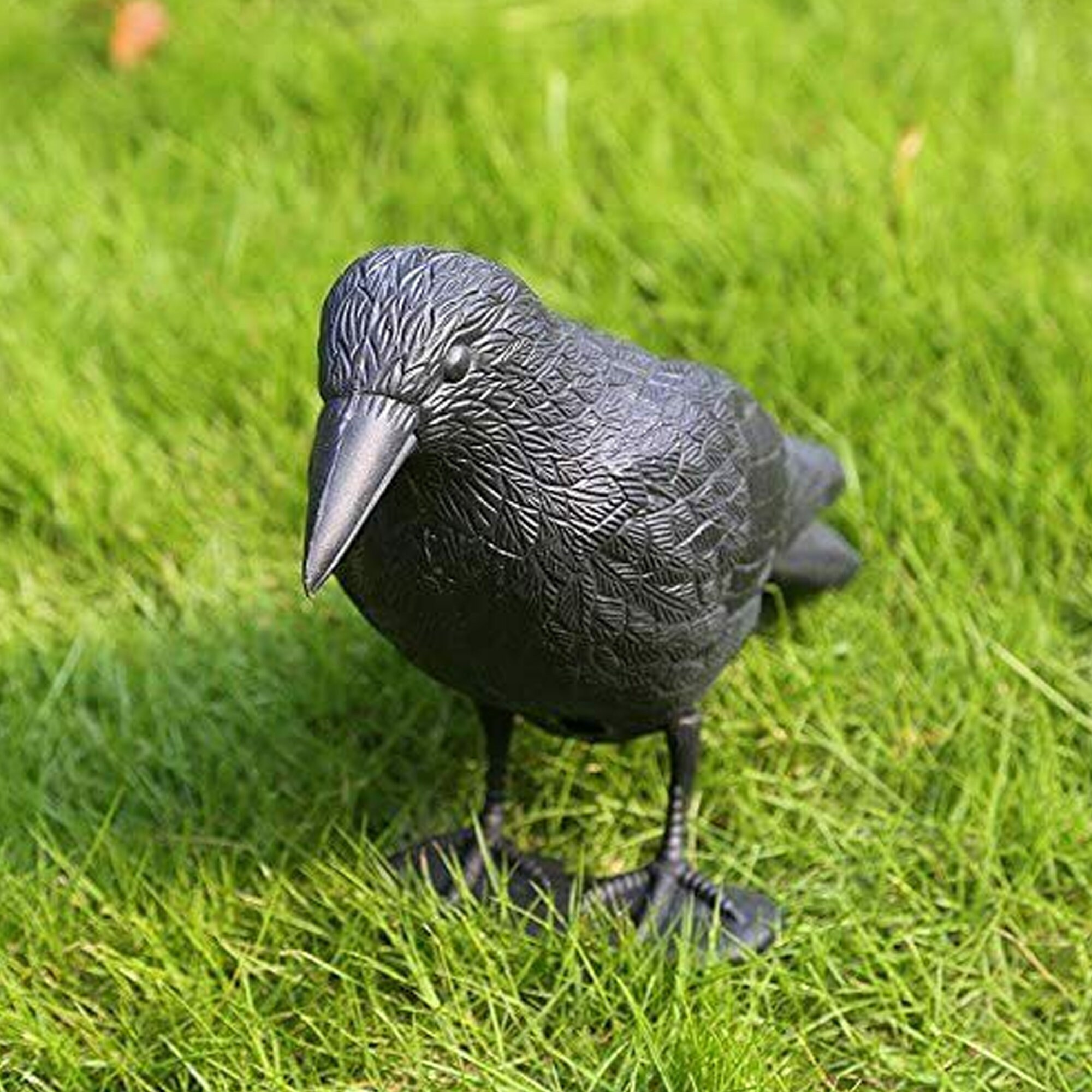 Realistic Crow Decoy Outdoor Garden Pest Control Hunting Pegs Etsy