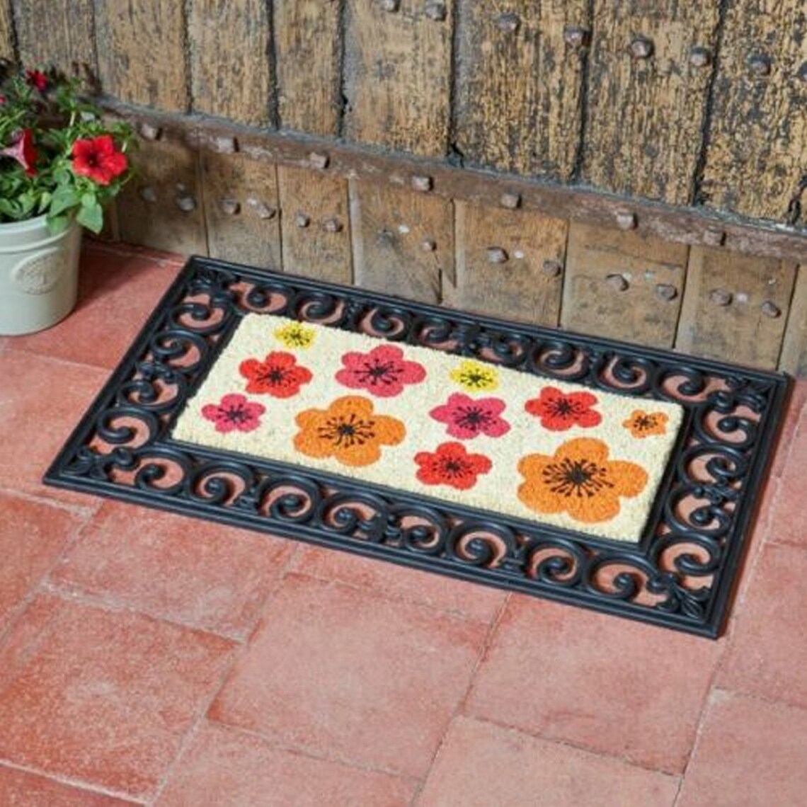 Heavy Duty Natural Coir Insert Door Mats Rubber Frame Indoor Etsy
