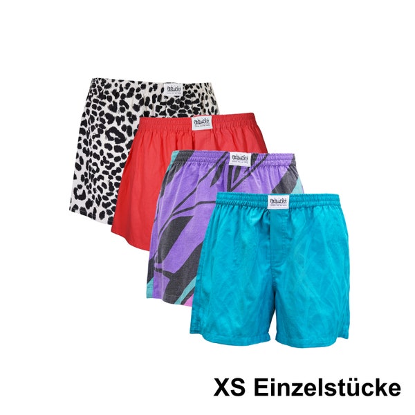 Zuckersüße "XS" EINZELSTÜCKE - Nachhaltige upcycling Boxershorts, Baumwoll Unterwäsche made in Berlin, entzückt, blumen