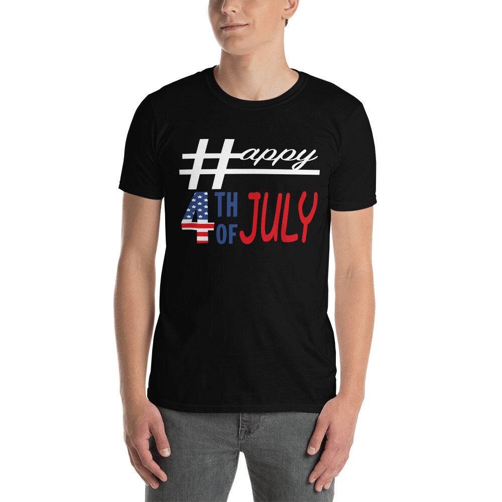Hashtag Happy 4th of Juli US Independence Day TShirt für Etsy