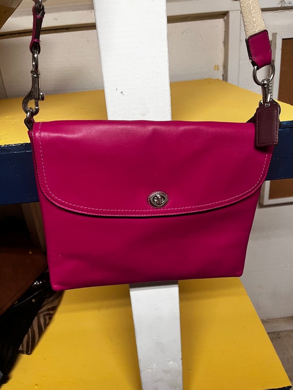 Coach Leather Pink Shoulder/Crossbody Bag