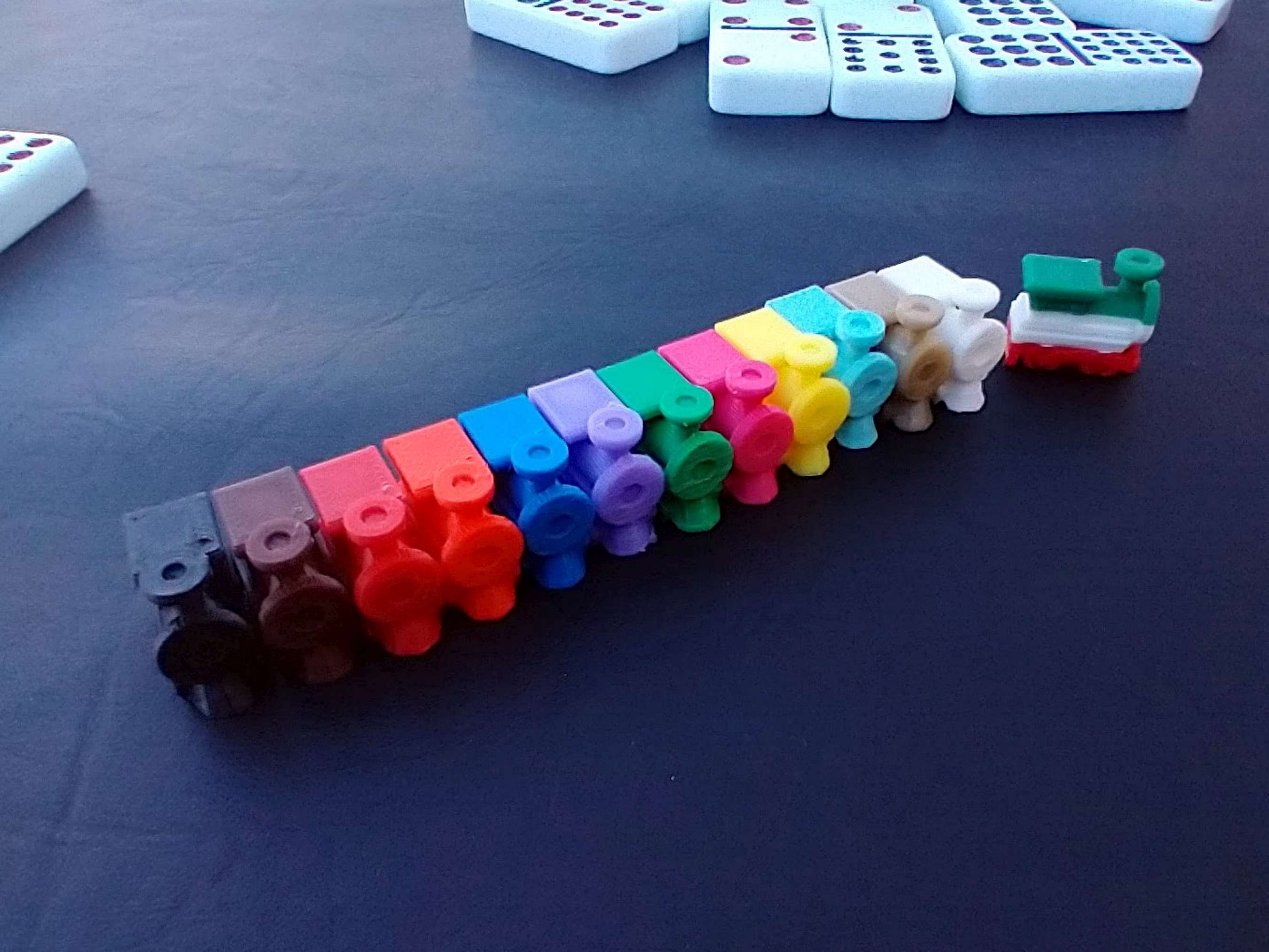 13 Colored Trains for Mexican Train Dominos - Etsy