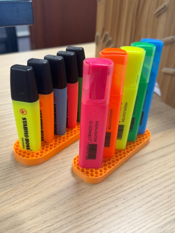 Versatile 3D Printed Highlighter Organizer for Stabilo Q-connect