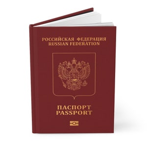Russisch paspoort Hardcover Journal Notebook Beste cadeau voor Russen
