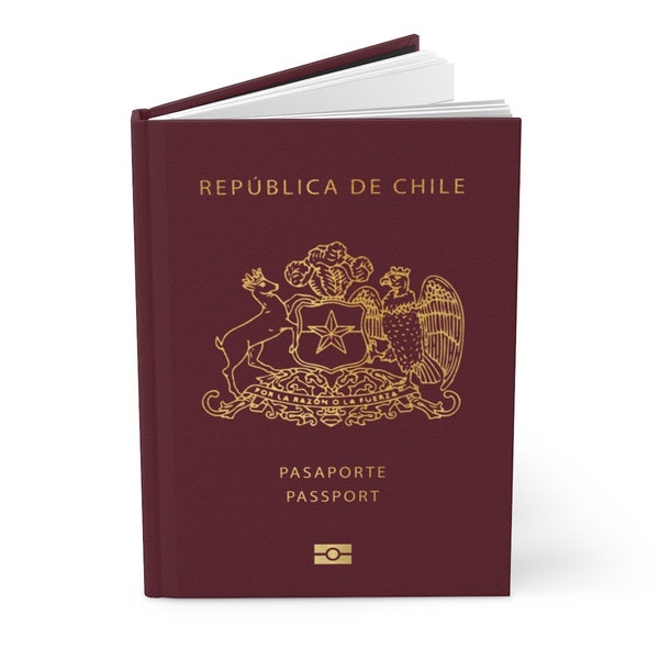 Chilenischer Reisepass Hardcover Journal Notizbuch Bestes Geschenk für Bürger von Chile